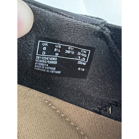 Clarks Channing Essa Womens Sz8.5 Black Leather Loafer Clog Comfort Slip On Shoe - Picture 8 of 8